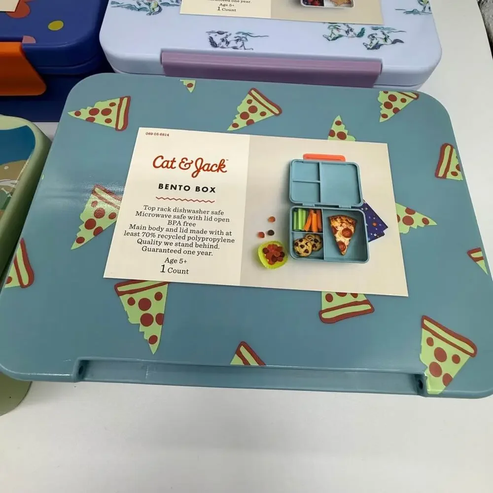 NEW Cat & Jack Kids Bento Lunch Box Compartment Container